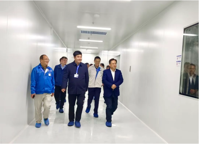 宝应县委书记张小辉一行调研重大竣工项目时参观中钠能源